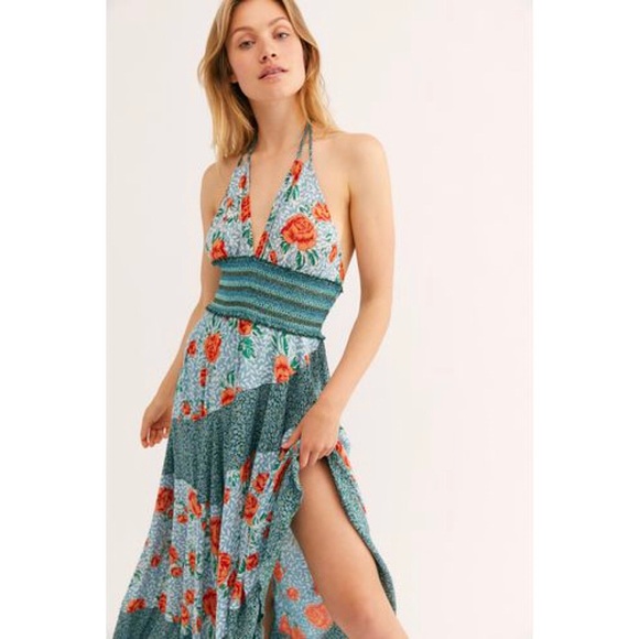 Free People Gabriela Slip Backless Floral Dress - Picture 3 of 16